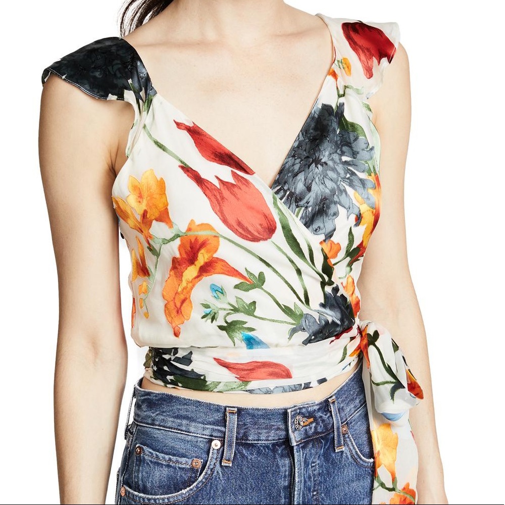 Alice + Olivia Nicole wrap top